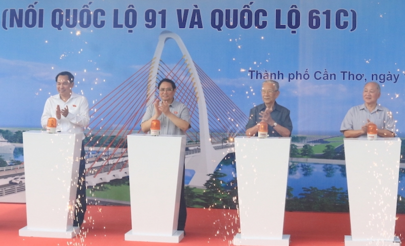 Thủ tướng dự lễ khởi công đường vành đai phía Tây Cần Thơ -0