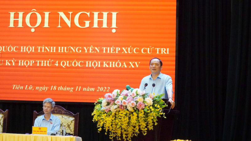 Bộ trưởng Tô Lâm tiếp xúc cử tri huyện Tiên Lữ -0