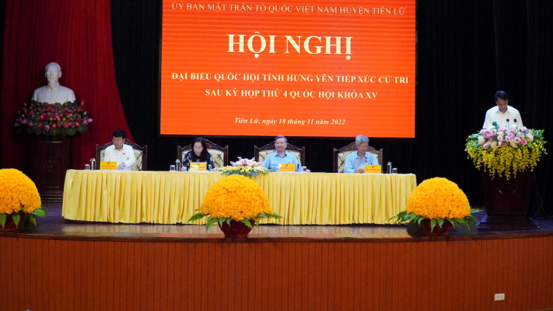 Bộ trưởng Tô Lâm tiếp xúc cử tri huyện Tiên Lữ -0