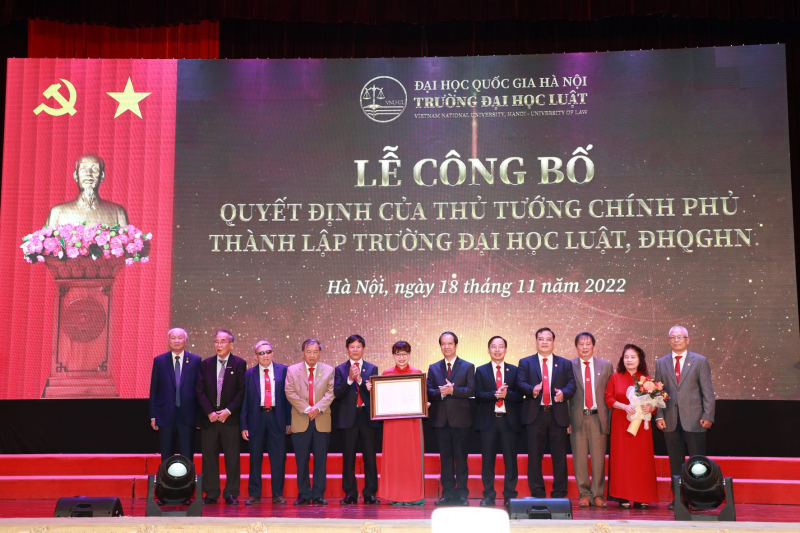 Công bố quyết định của Thủ tướng thành lập Trường Đại học Luật trực thuộc Đại học Quốc gia Hà Nội -0