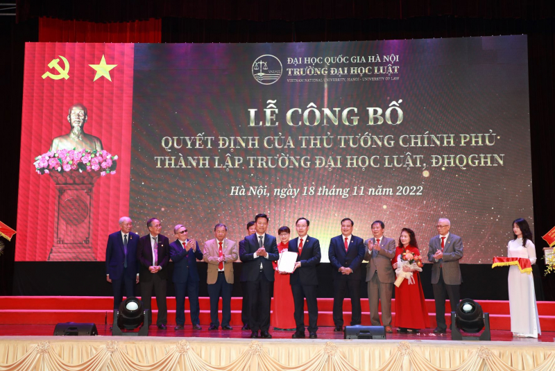 Công bố quyết định của Thủ tướng thành lập Trường Đại học Luật trực thuộc Đại học Quốc gia Hà Nội -0