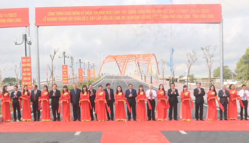 Thủ tướng Phạm Minh Chính dự lễ khánh thành cầu Cái Cam 2 -0