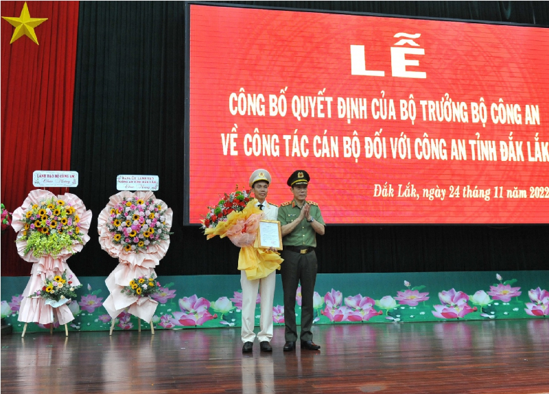 Công an tỉnh Đắk Lắk có tân Phó giám đốc -0