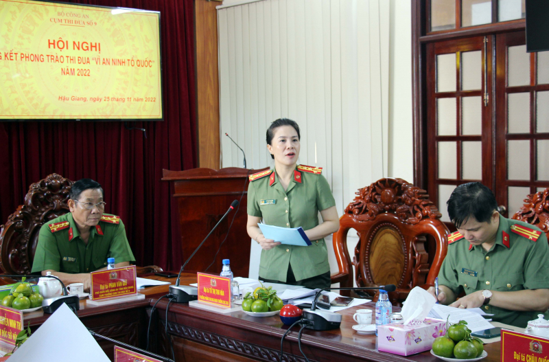 Cụm thi đua số 9 – Bộ Công an tổ chức Hội nghị Tổng kết phong trào thi đua “Vì ANTQ” năm 2022 -0