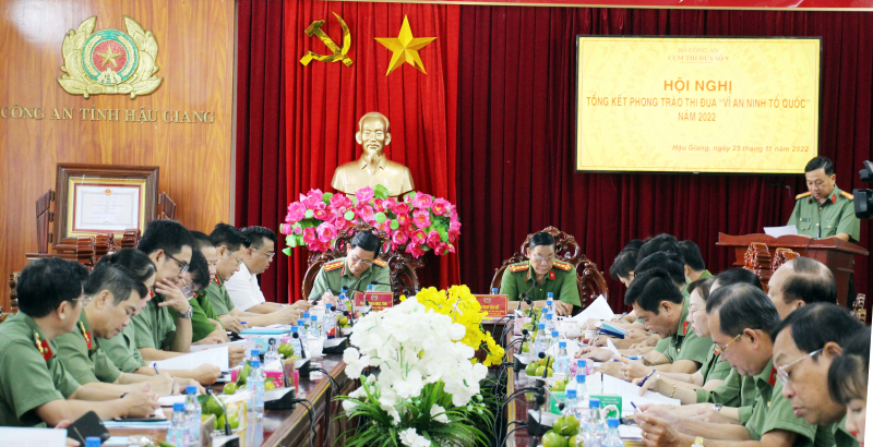 Cụm thi đua số 9 – Bộ Công an tổ chức Hội nghị Tổng kết phong trào thi đua “Vì ANTQ” năm 2022 -0