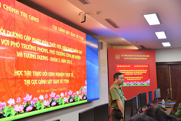 Học viện Chính trị Công an nhân dân thăm và làm việc với Cục Cảnh sát quản lý hành chính về trật tự xã hội -0