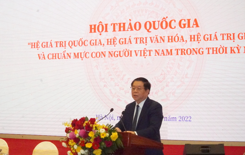 Vun đắp hệ giá trị quốc gia, hệ giá trị về con người Việt Nam phù hợp với thực tế -0