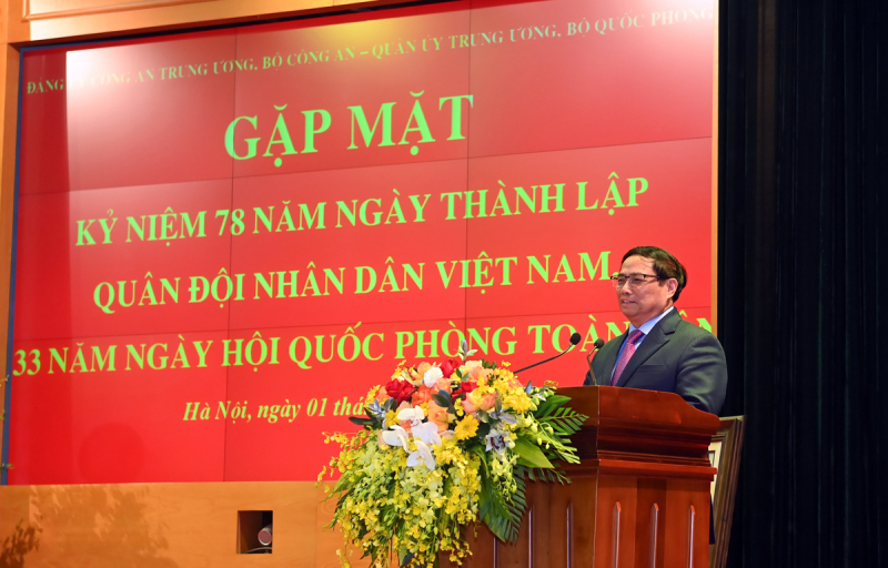 Bộ Công an - Bộ Quốc phòng gặp mặt nhân kỷ niệm 78 năm Ngày thành lập Quân đội nhân dân Việt Nam -0