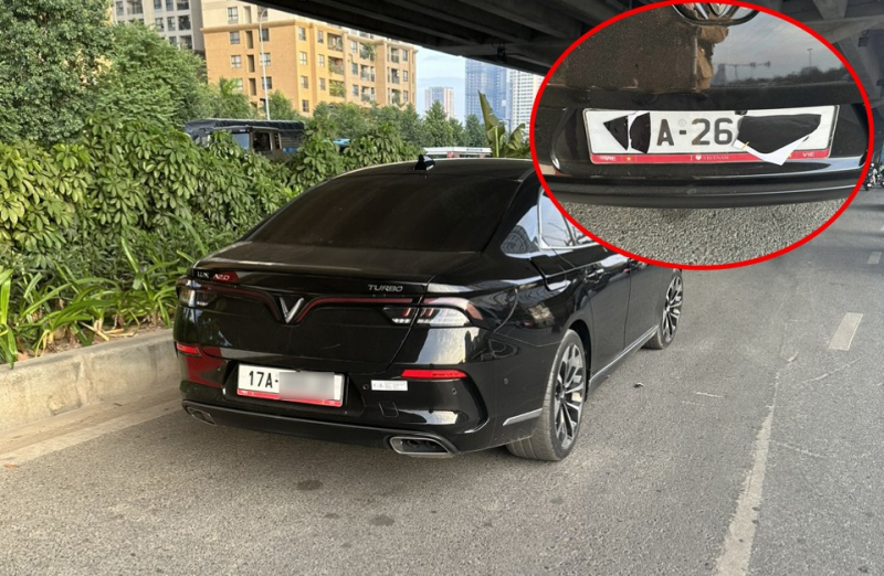 Tài xế ô tô lên Thủ đô dán biển số hòng tránh phạt nguội -0