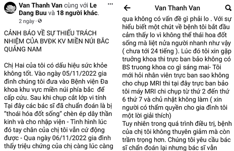 Bệnh viện lên tiếng việc người nhà bệnh nhân phản ảnh tắc trách trên mạng xã hội -0