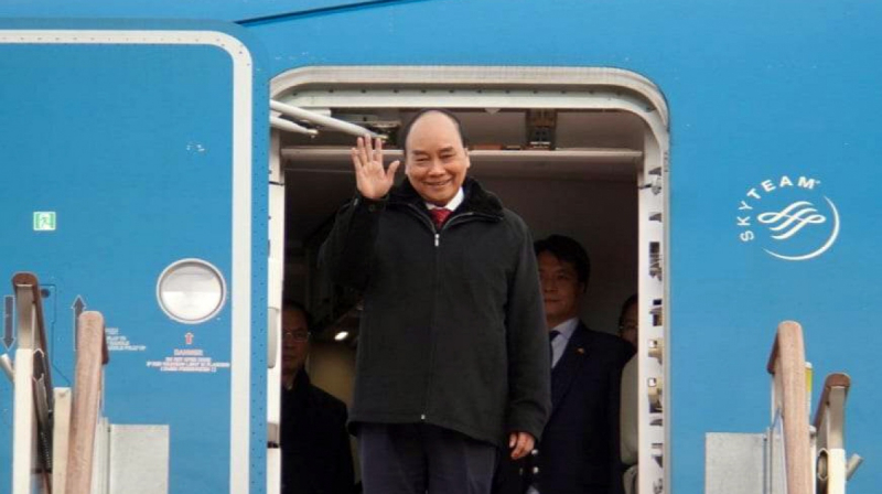 Chủ tịch nước Nguyễn Xuân Phúc bắt đầu thăm cấp Nhà nước Hàn Quốc -0