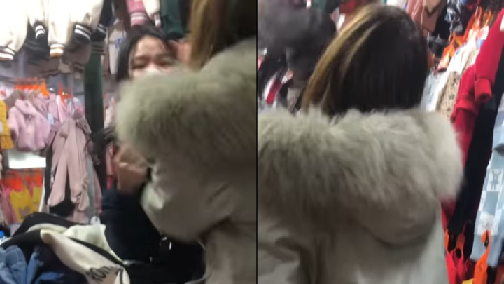 Công an xác minh vụ cô gái bị tát khi mặc cả ở chợ Nhà Xanh -0