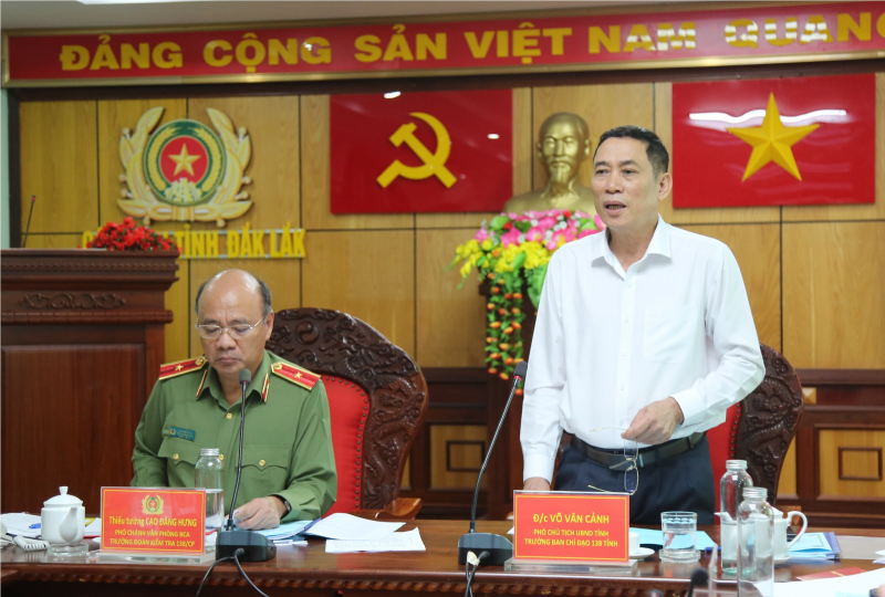 Ban chỉ đạo 138 của Chính Phủ làm việc tại tỉnh Đắk Lắk -0