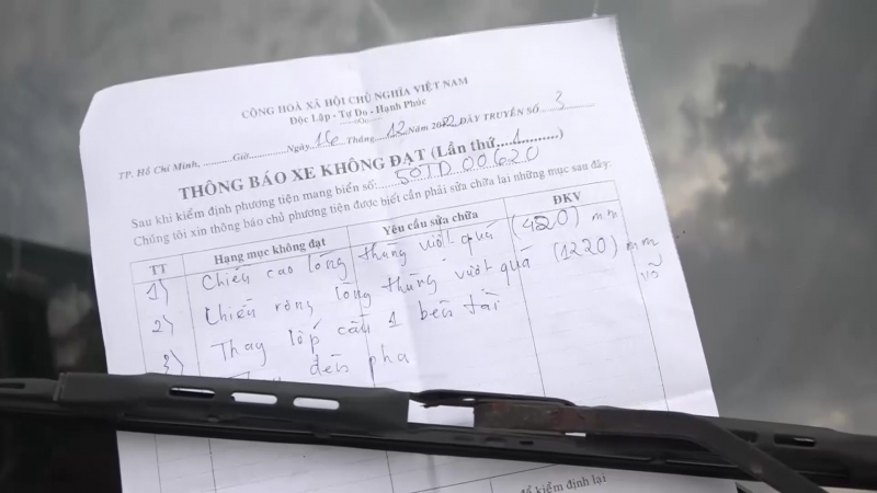 Các trung tâm đăng kiểm cố ý sai phạm, thu lợi bất chính gần 10 tỷ đồng -0