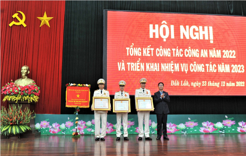 Công an Đắk Lắk phấn đấu kéo giảm tội phạm 10% trong năm 2023 -1