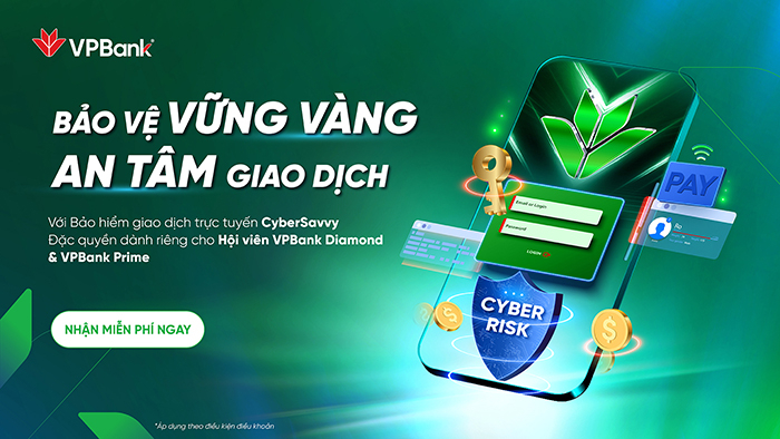 VPBank tri ân khách hàng với gói Bảo hiểm giao dịch trực tuyến -0