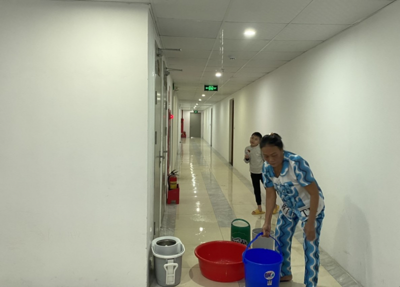 Sau phản ánh của Báo CAND, chủ đầu tư chung cư Aranya khắc phục thấm dột -0
