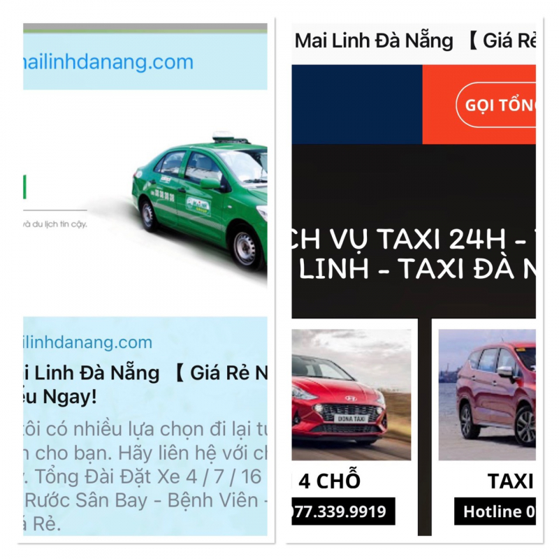 Cảnh giác giả mạo tổng đài dịch vụ taxi trên internet dịp Tết -0