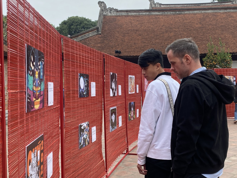 TET - Art exhibition celebrates the Year of the Cat opens in Hanoi -0
