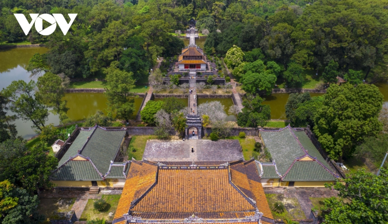 A complex of royal tombs – major tourist attractions in Hue -0