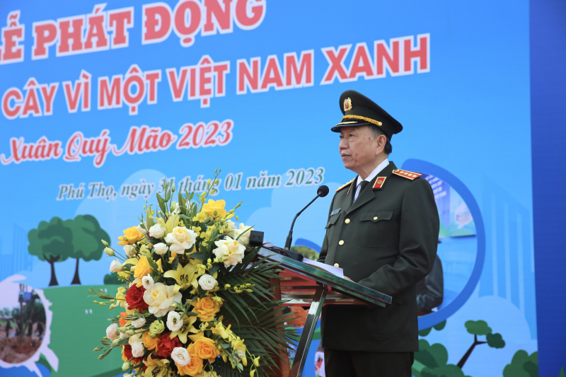 Bộ trưởng Tô Lâm phát động Tết trồng cây -0