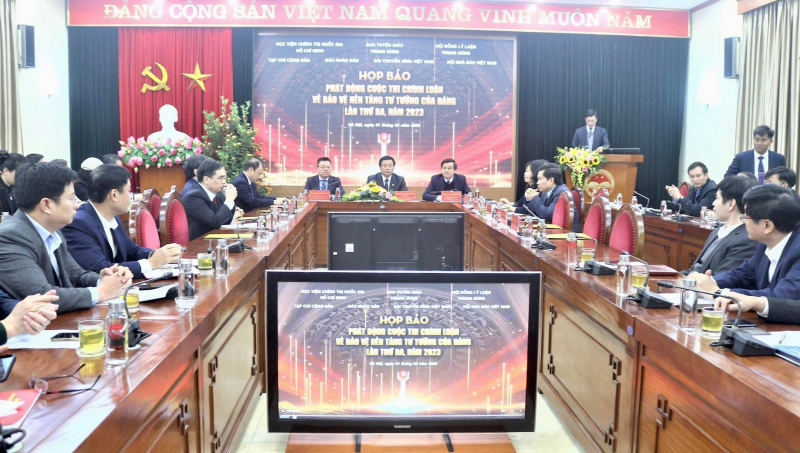 Phát động cuộc thi chính luận về bảo vệ nền tảng tư tưởng của Đảng lần thứ ba, năm 2023 -0