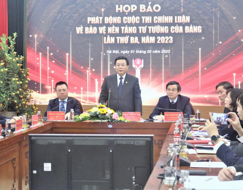 Phát động cuộc thi chính luận về bảo vệ nền tảng tư tưởng của Đảng lần thứ ba, năm 2023 -0