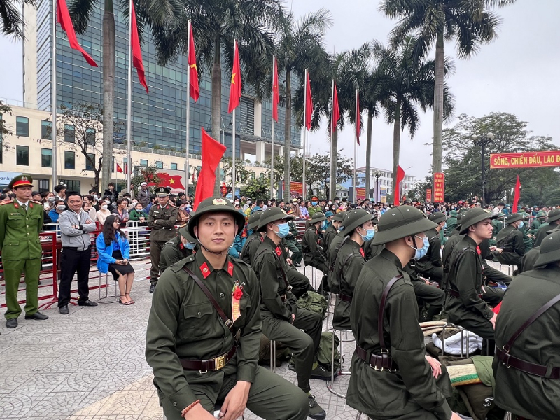 Trung tướng Lê Quốc Hùng, Thứ trưởng Bộ Công an dự Lễ giao nhận quân tại tỉnh Thừa Thiên-Huế -0