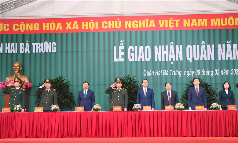 Leaders of the Ministry of Public Security attend 2023 enlistment event -0
