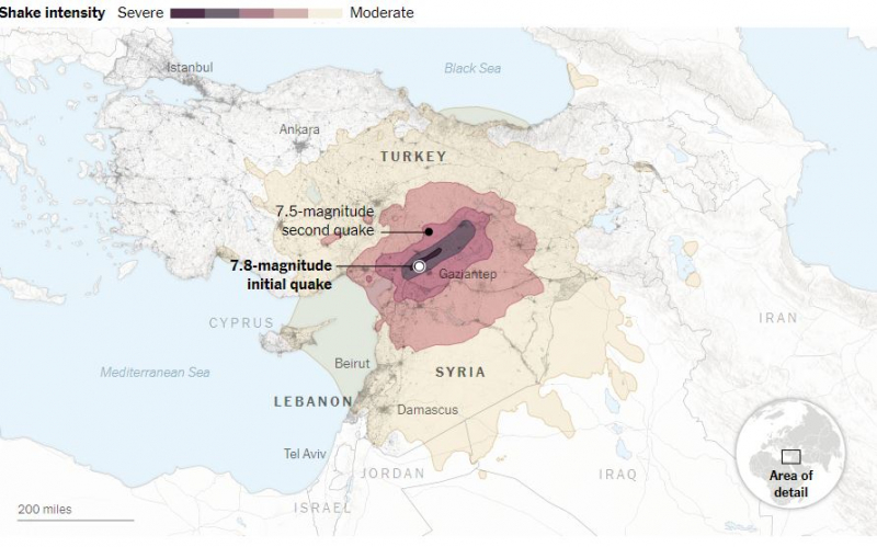 Bé gái Syria ôm, che chắn em trai 36 giờ dưới đống đổ nát động đất -0