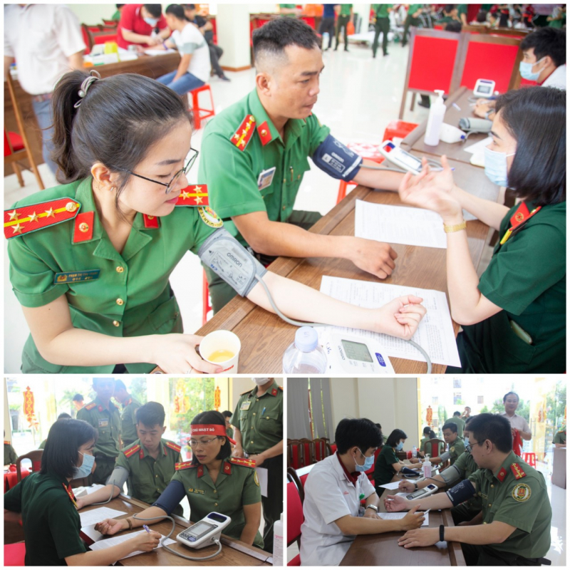 Công an cửa khẩu Cảng HKQT Tân Sơn Nhất hiến máu tình nguyện năm 2023  -0