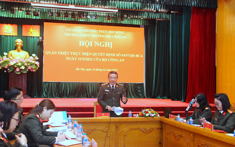 Trọng tâm tổ chức phong trào thi đua và công tác khen thưởng của Bộ Công an năm 2023 -0