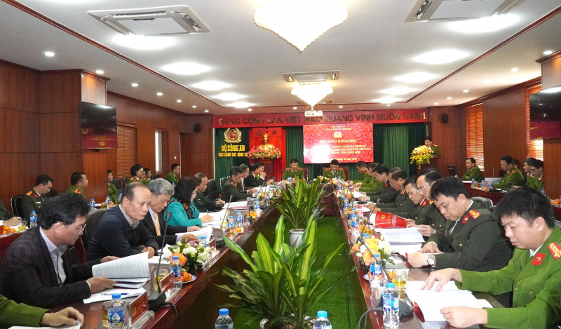 Hội thảo khoa học “Xây dựng lực lượng Cảnh sát hình sự bản lĩnh, nhân văn, hiện đại đáp ứng yêu cầu nhiệm vụ trong tình hình mới” -0