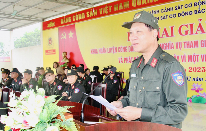 Khai giảng khoá huấn luyện cho 719 công dân thực hiện nghĩa vụ tham gia CAND -0