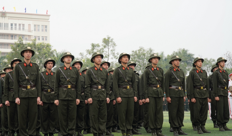 Rộn ràng khai giảng khóa huấn luyện công dân thực hiện nghĩa vụ tham gia CAND -0