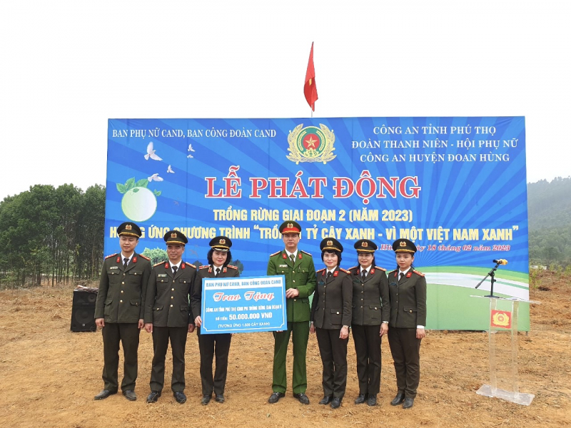 Lễ phát động ra quân trồng rừng phòng hộ tại Phú Thọ -0