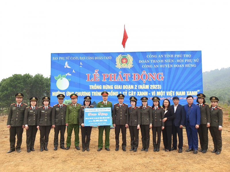 Lễ phát động ra quân trồng rừng phòng hộ tại Phú Thọ -0