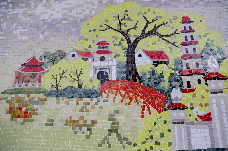 Xác lập kỷ lục Việt Nam Bộ tranh sứ độc bản tại chùa Quán Thế Âm – Ngũ Hành Sơn -2