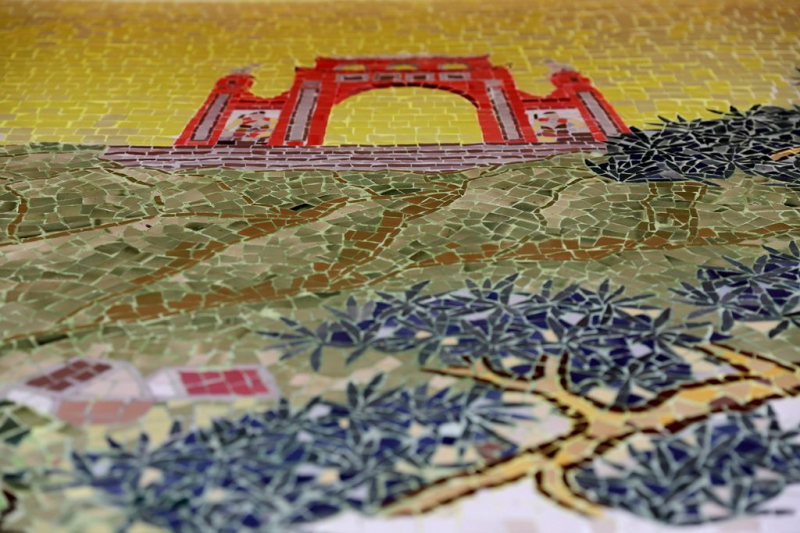 Xác lập kỷ lục Việt Nam Bộ tranh sứ độc bản tại chùa Quán Thế Âm – Ngũ Hành Sơn -4