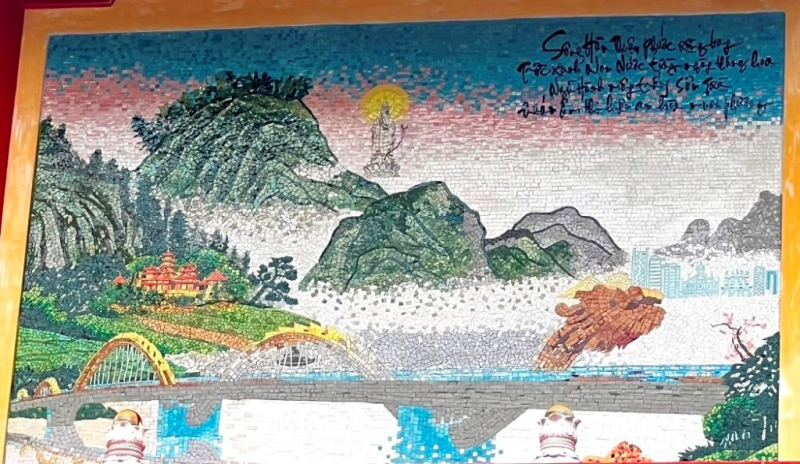 Xác lập kỷ lục Việt Nam Bộ tranh sứ độc bản tại chùa Quán Thế Âm – Ngũ Hành Sơn -10