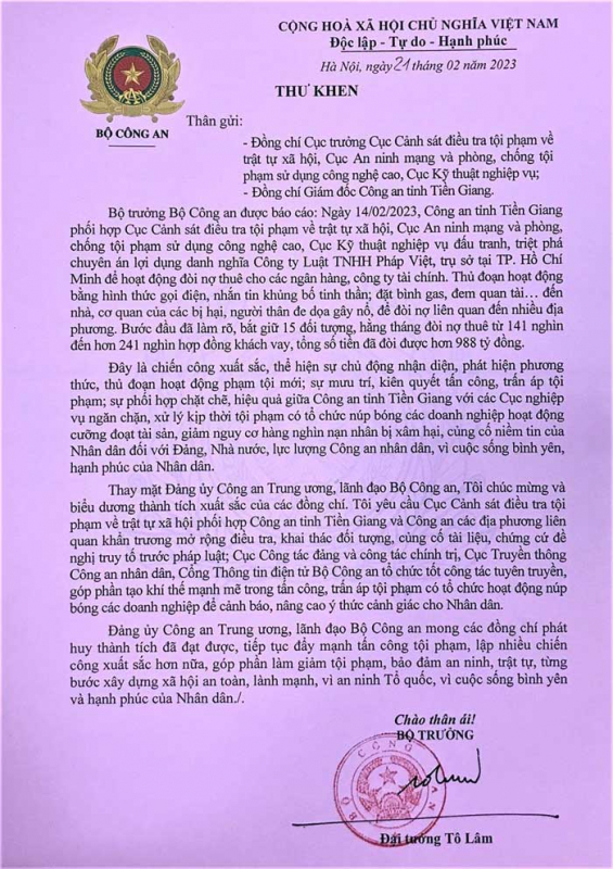 Núp bóng công ty luật để khủng bố đòi nợ thuê -0