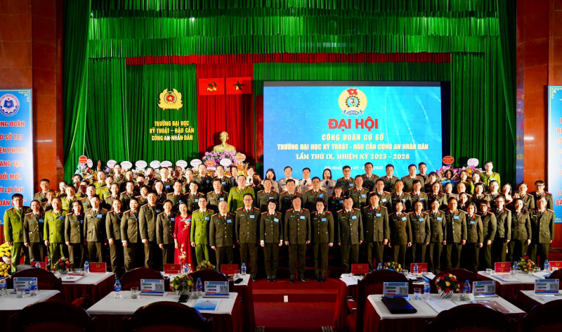 Trường Đại học Kỹ thuật-Hậu cần CAND tổ chức đại hội điểm trong hệ thống Công đoàn CAND -1