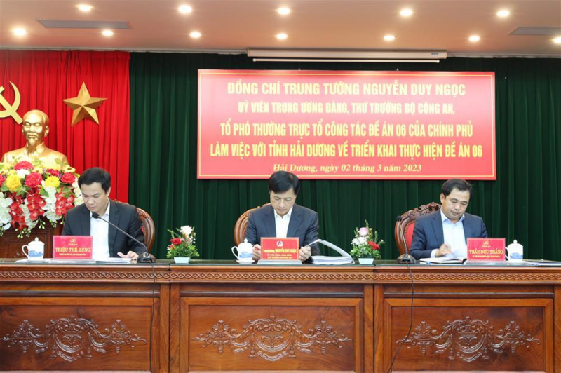 Deputy Minister Nguyen Duy Ngoc inspects the implementation of Project 06 in Hai Duong -0