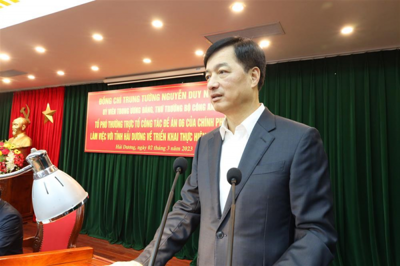 Deputy Minister Nguyen Duy Ngoc inspects the implementation of Project 06 in Hai Duong -0