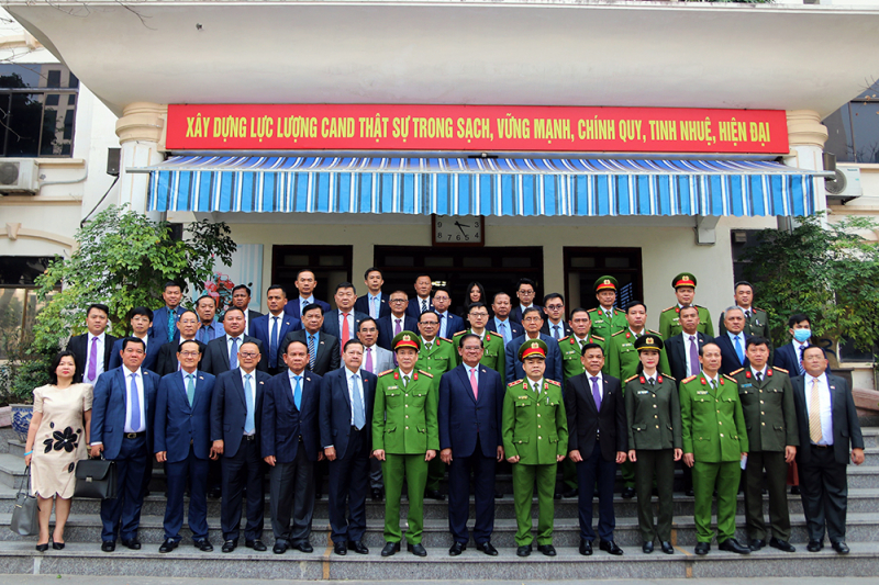 Đoàn Đại biểu cấp cao Vương quốc Campuchia thăm và làm việc tại Trường Đại học PCCC -0