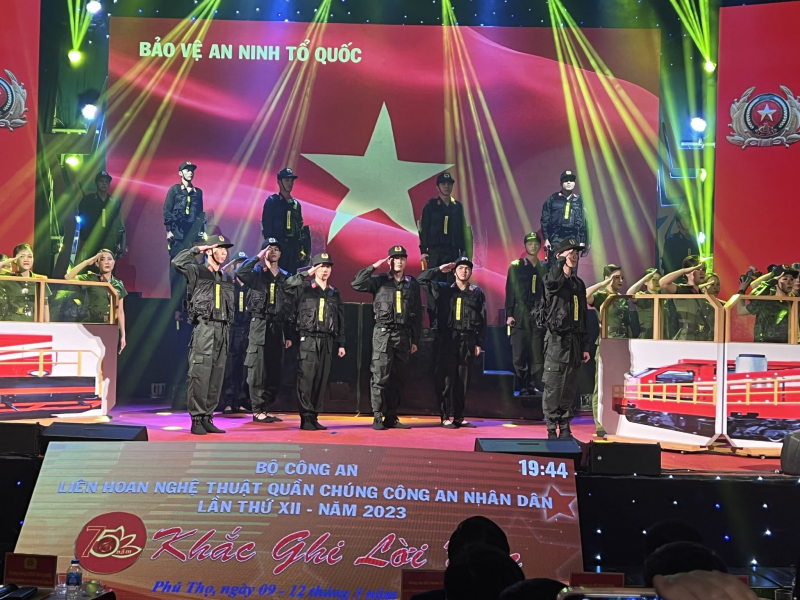 Tưng bừng khai mạc Liên hoan Nghệ thuật quần chúng CAND lần thứ 12 năm 2023 -0