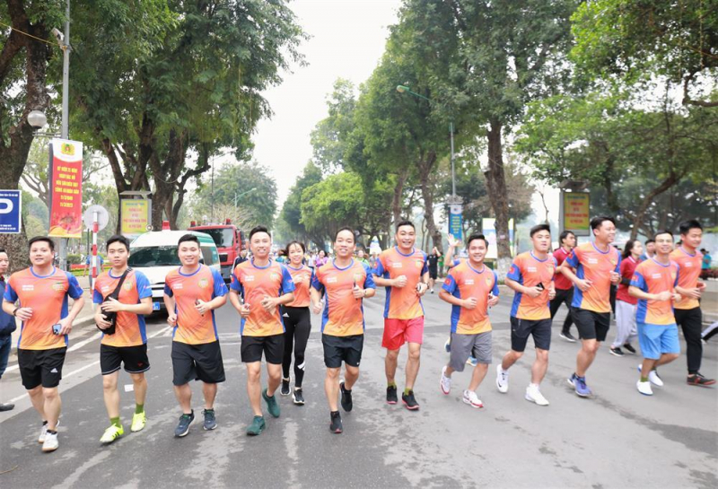 Ministry of Public Security holds Running Day -1