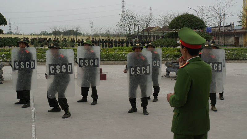 Xâm nhập thực tế một ngày của chiến sĩ Công an nghĩa vụ -1