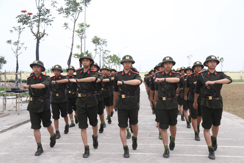 Xâm nhập thực tế một ngày của chiến sĩ Công an nghĩa vụ -1