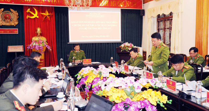 Kiểm tra công tác giam giữ, cải tạo phạm nhân tại Trại giam Tân Lập -0